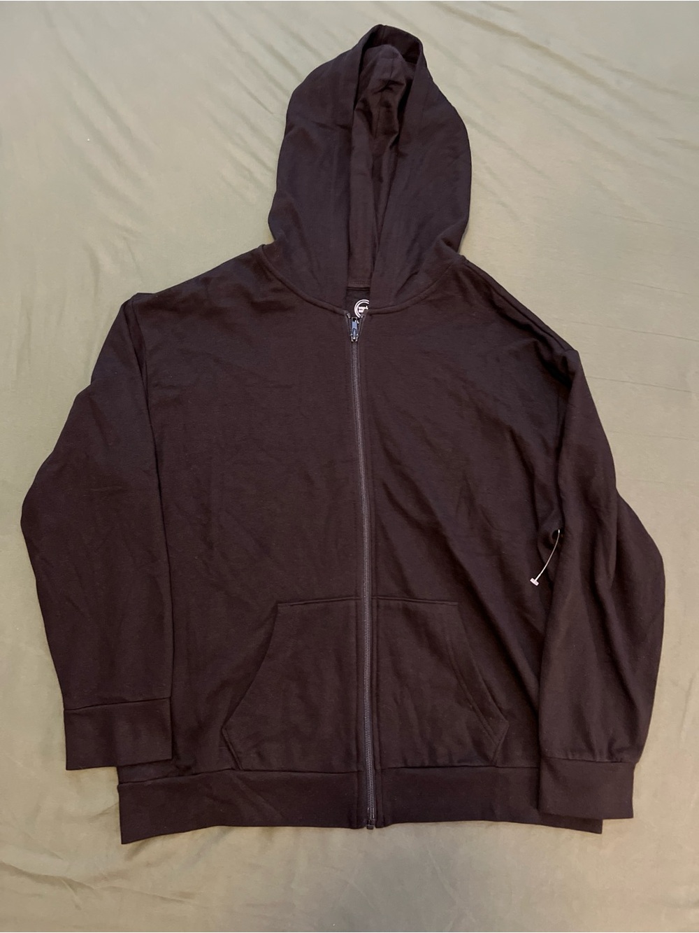 Black Full-Zip Hoodie Size XL Husky